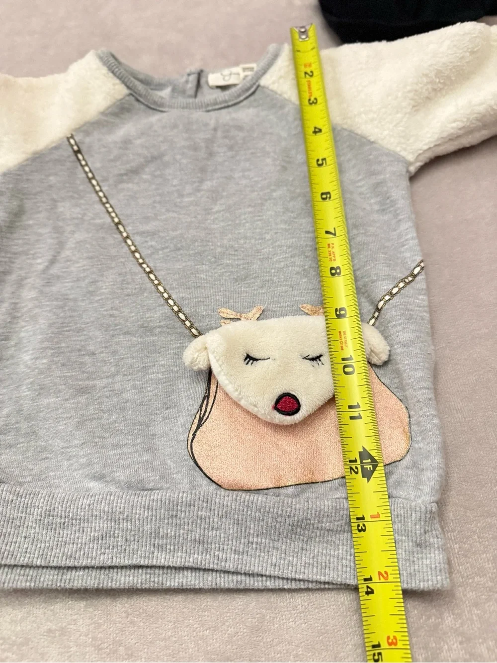 Jessica Simpson Baby Girls Reindeer Purse Sweatshirt & Leggings Set 18 Months